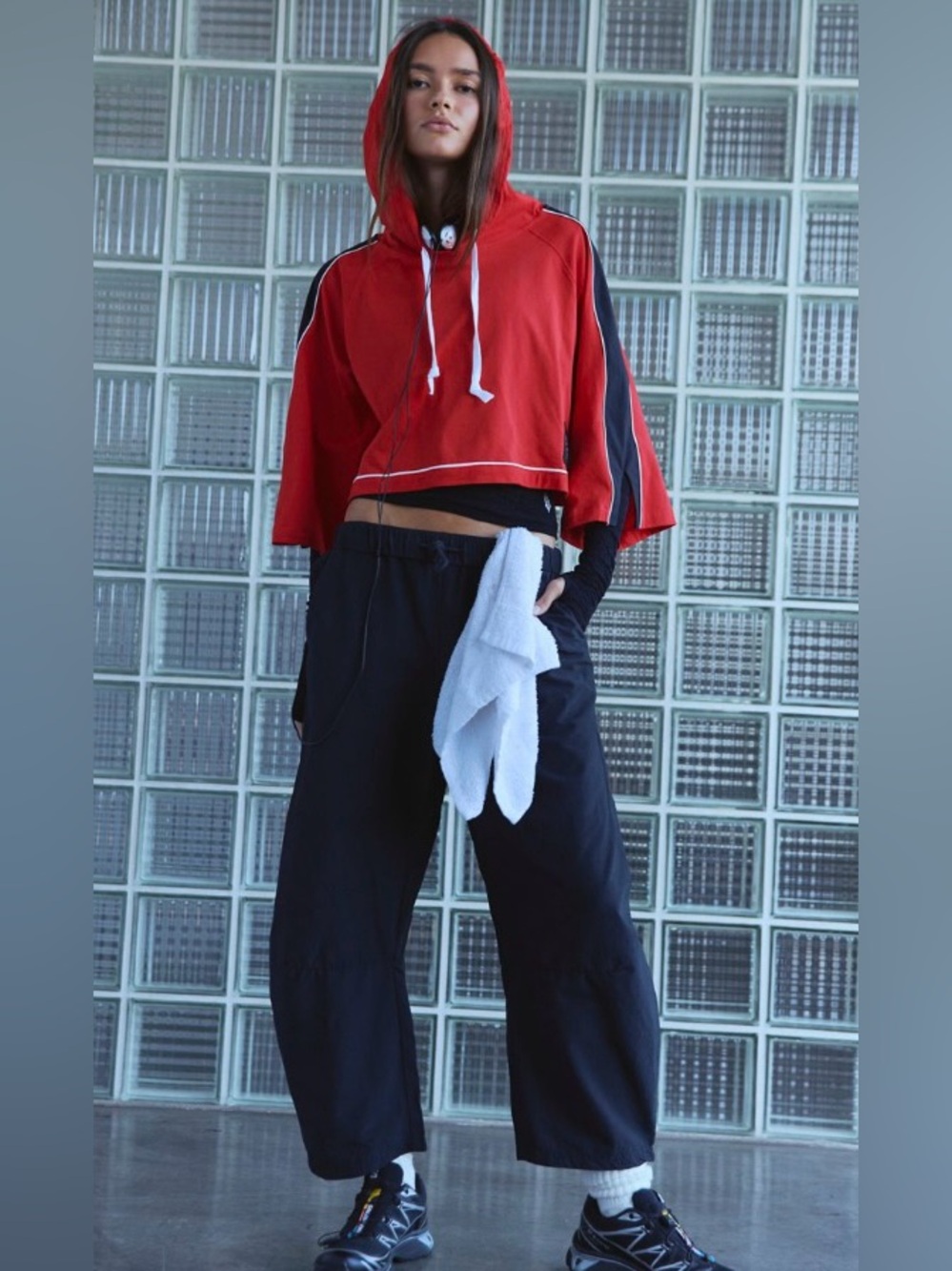 Free People Movement ~ Outfield Layer ~ XS ~ Cropped Hoodie ~ NWT - Picture 9 of 12